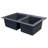 Radius 33.0625'' L Double Bowl Kitchen Sink-16187784