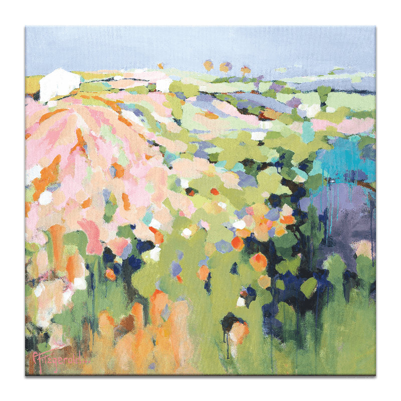 Magnifique by Catherine Fitzgerald - Painting, 41cm H x 41cm W x 3cm D, Wrapped Canvas