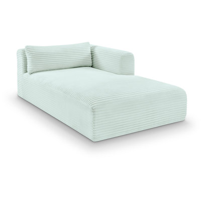 Chaise longue en velours côtelé Carmean Performance