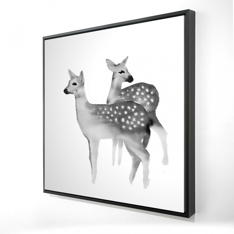 White Rustic Bedroom Canvas | Faon Black and White Decor