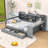 3 Drawers Wood Daybed with Built-in-Desk-1327257684-1327257686