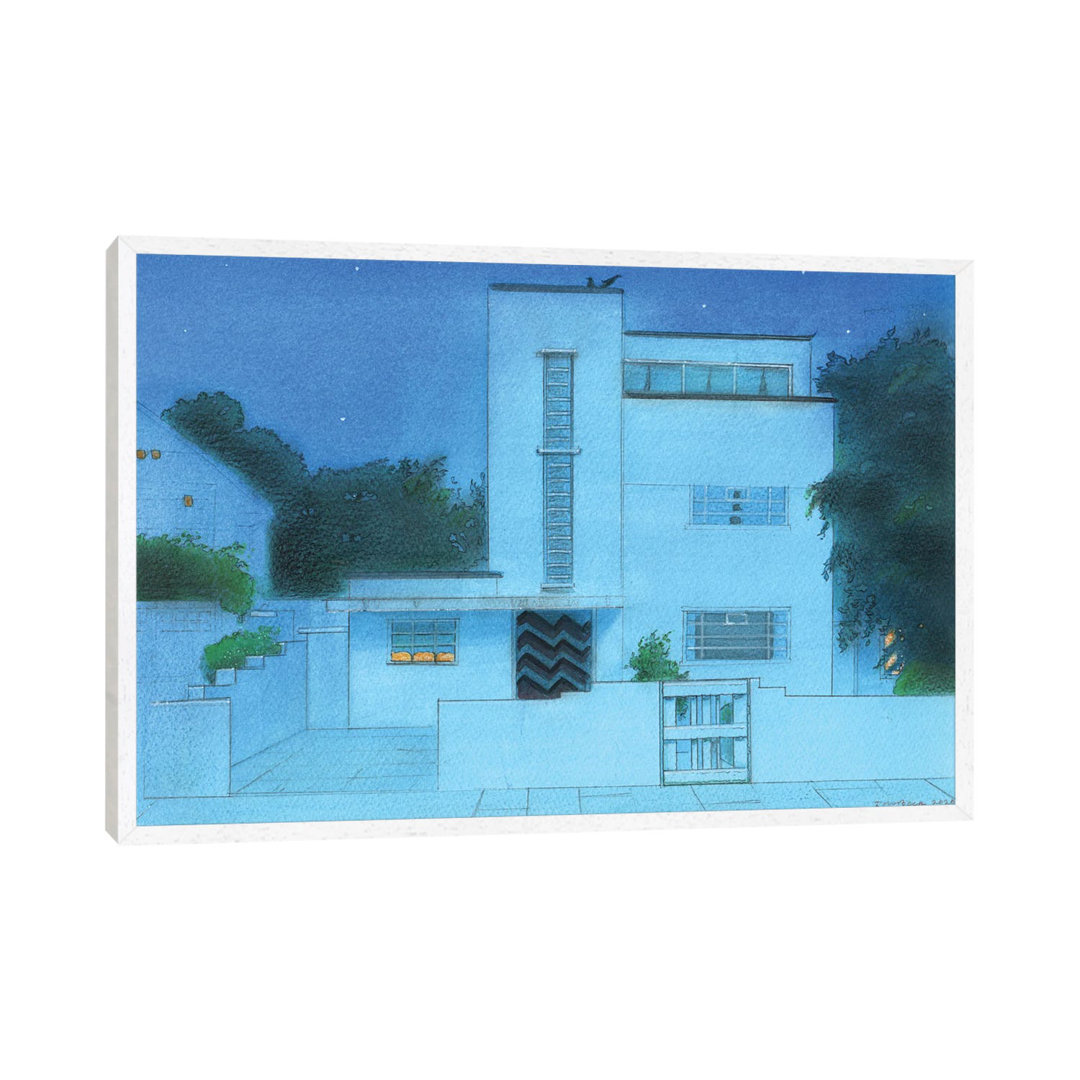 Modernist House St Margaret's von Ian Beck - Galerie-verpackte Leinwand Giclée auf Leinwand