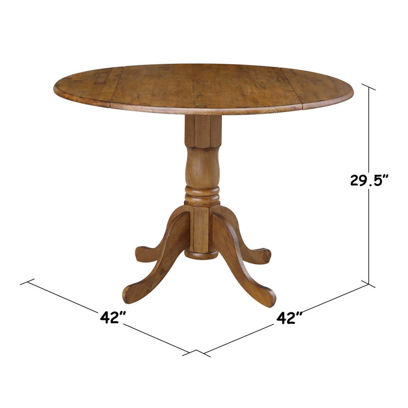Table de salle à manger extensible en bois manufacturé 29,49 po H, Brun