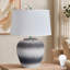 Lampe de table en céramique de 63,5 cm (25 po) de hauteur, lampe de chevet tactile à intensité variable avec ampoule E26 incluse-161466271-161466265
