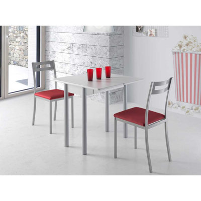 Giddeon Extendable Metal Base Dining Table