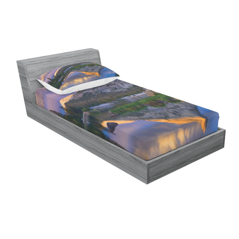 Microfiber Sheet Set, Twin Sheet Set with Fitted Sheet