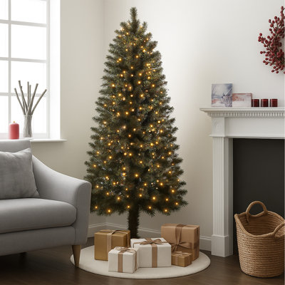 LED Lightup Half Christmas Tree