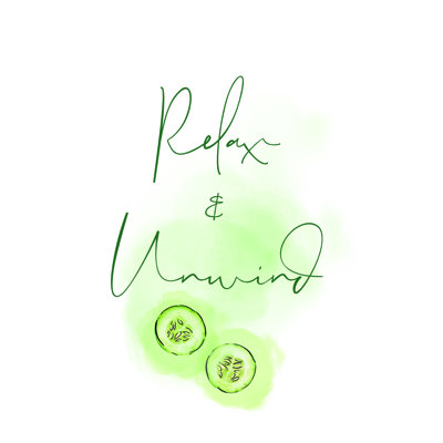 Relax and Unwind Bath Spa Cucumbers 1 Piece Wrapped Canvas Wall Art
