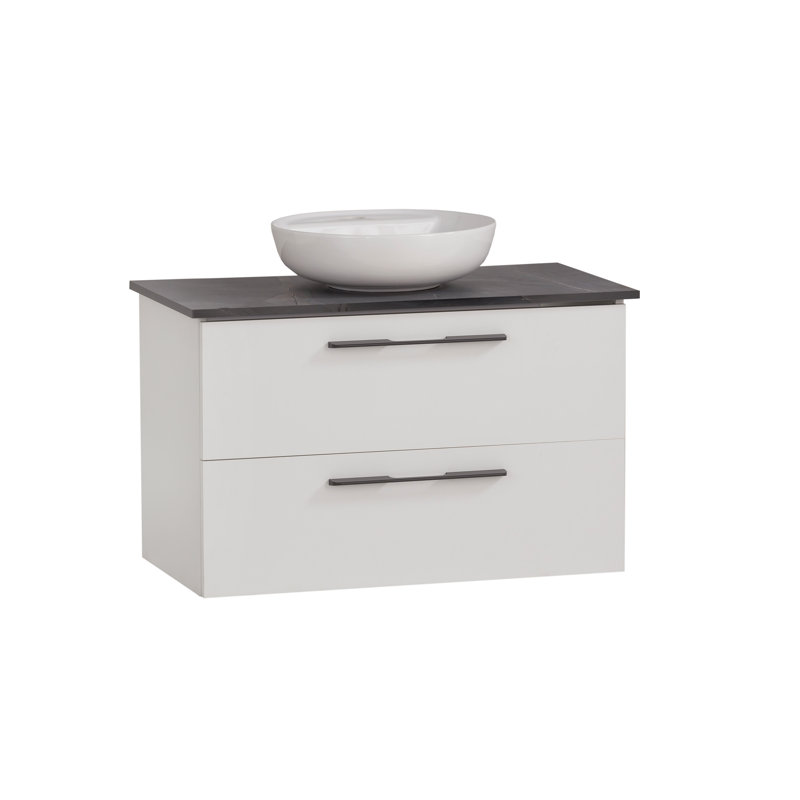 Garren 86mm Single Bathroom Vanity with Vessel Ceramic Basin