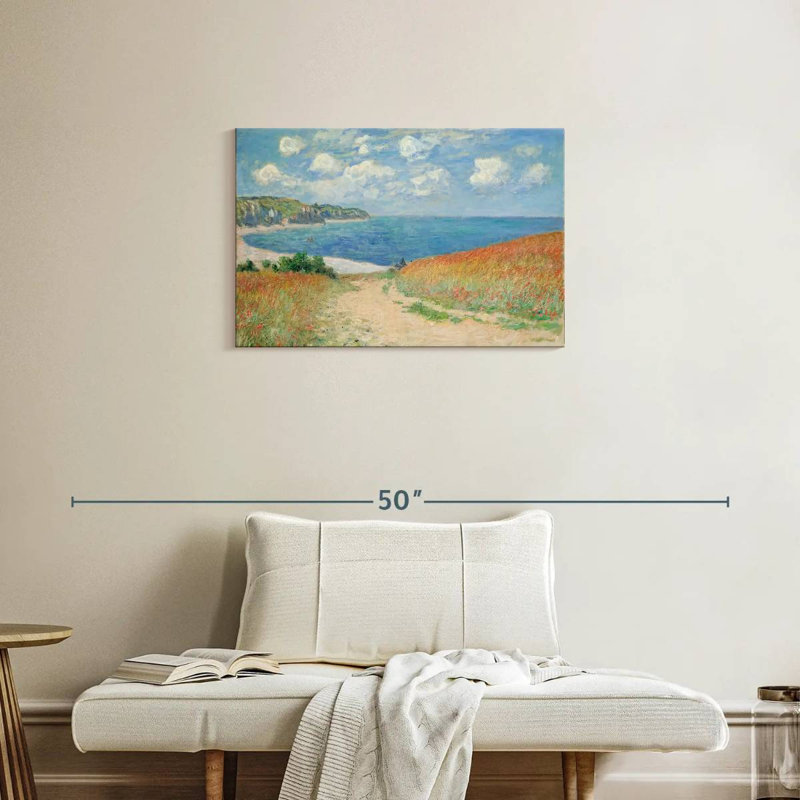 Ravi Path In Wheat Fields At Pourville, 20" H x 30" W