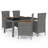 Ziba Wicker Patio Dining Set with Rectangular Table , Cushions Included-1998589106-1998589108-1998589111