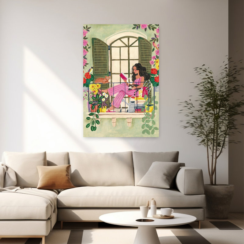 Art contemporain Art contemporain, H 60 po x l 40 po