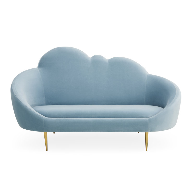 Ether Cloud Settee - Olympus Oatmeal, Rialto Sky