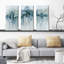 «Blue Birch Morning» - Reproduction d'art sur toile tendue à pièces multiples-1704139959