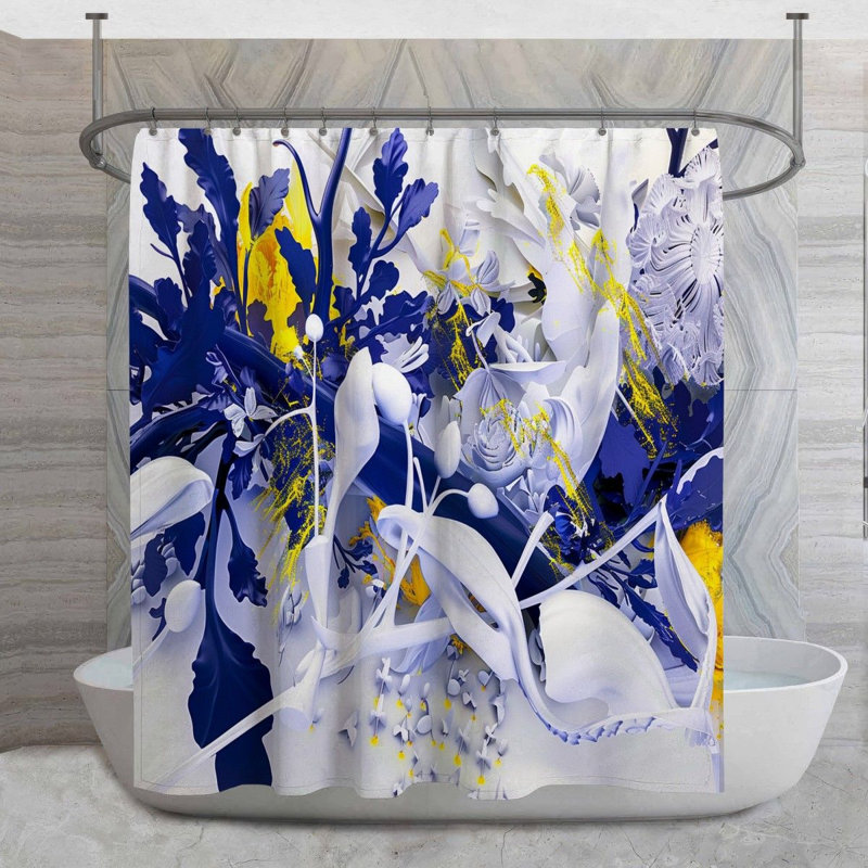Rideau de douche Jungle - Décoration de salle de bain nature 14193, H 83 po x l 70 po