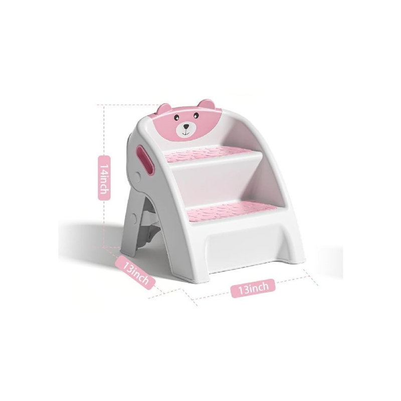 Marchepied pour la formation de lavabo et de pot, P 13 po x l 13 po x H 14 po, rose