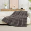 Jeté en fausse fourrure à rayures Amelie Home pour canapé, lit ou chaise-112902147-112902153