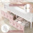 LED Canopy Bed Frame With USB Charging Ports, Modern Storage Bed, Metal Bed Frame With 2-Tier Shelves, Hidden Storage, Convertible Canopy To Platform Bed Frame-717524613-717524608
