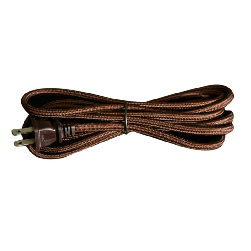 Replacement Rayon Lamp Cord, Brown
