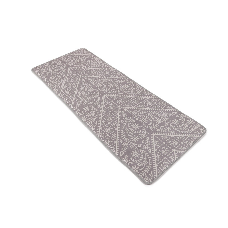 Premium Hall Carpet, 3.3 x 9.8 Feet, Grey | 100% Polyester, 0.4 in Pile Height | Antibacterial, Non-Slip Underside | Machine Washable at 86°F | Durable, Soft, and Easy to Maintain for Your Home Decor