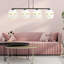 Abelle 4 - Light Steel Pendant-1329296095