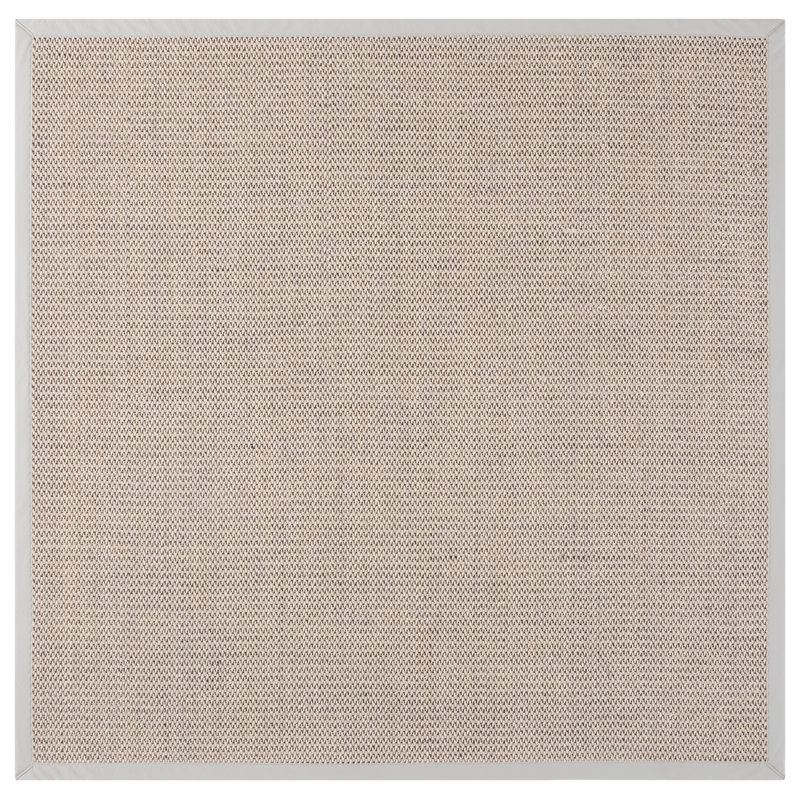 Natural Fiber 137 Area Rug In Marble / Beige, Square 6'