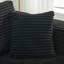 Canapé double 106 po Cloud, siège profond modulaire pour le salon, tissu velours côtelé noir, aucun assemblage requis, 2 sièges, siège mi-moelleux, rembourré de mousse, espace principal idéal, assemblage de conception,