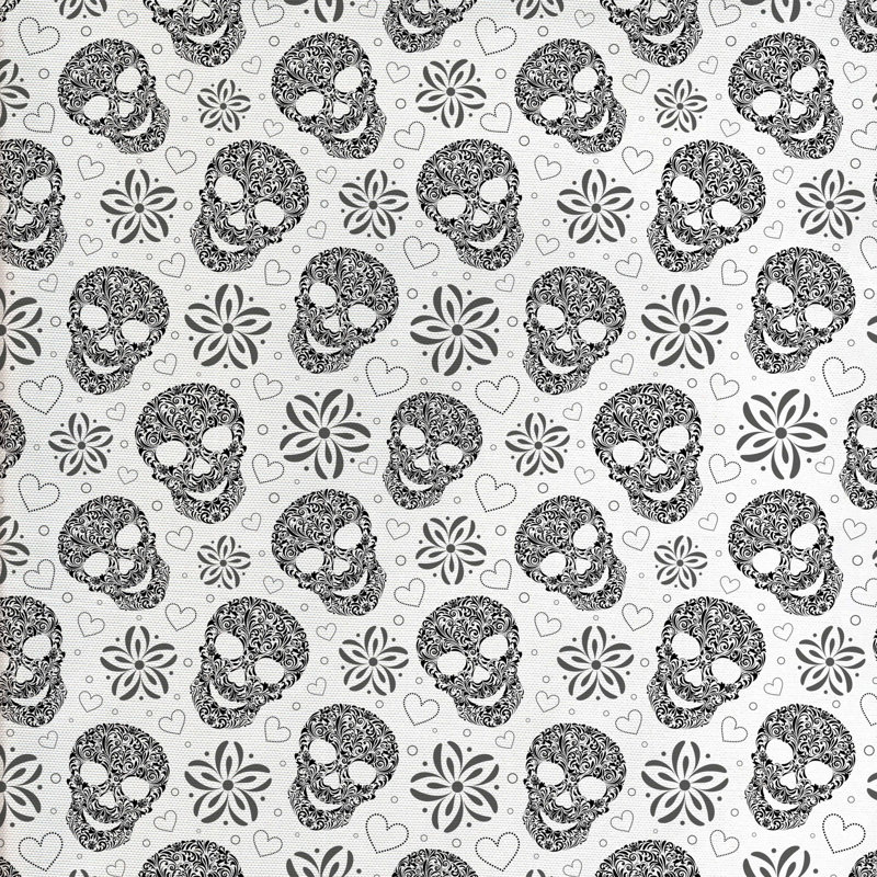 Tissu crâne, H 36 po x l 58 po x P 1 po