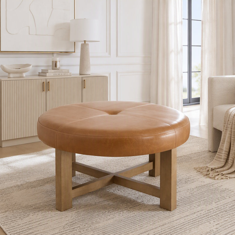 Upholstered Cocktail, Brun clair, noyer