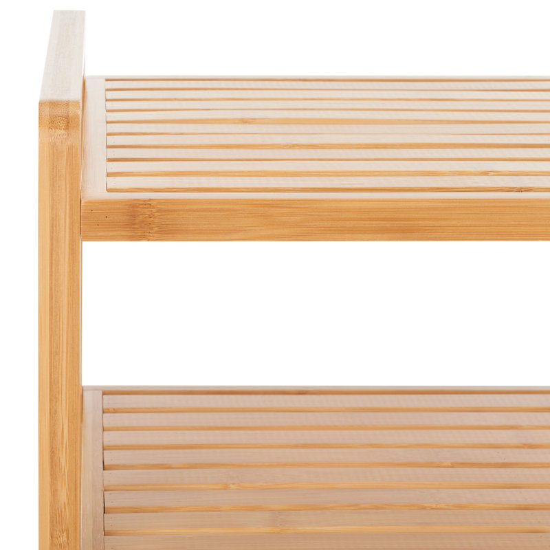 Vallis 12 Pair Solid Wood Shoe Rack