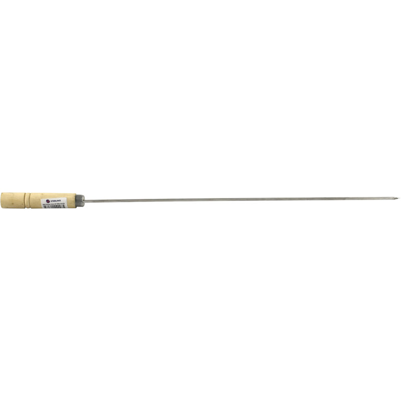 Stainless Steel Skewer and Shish Kebab, 0.6cm H x 60.96cm W x 0.6cm D