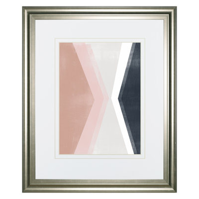 Art mural Casual Angle I - 34 po x 40 po - Cadre argenté