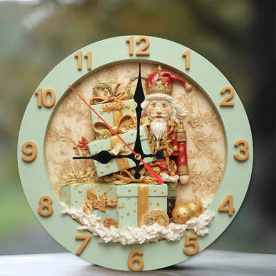 Decorative-Christmas-Clock-Snowman