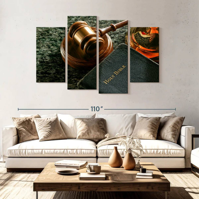 Alcaraz US Justice System, 54" H x 84" W
