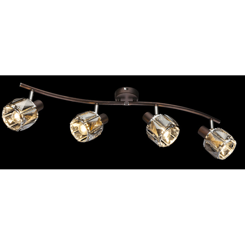 Jevon 70cm 4 -Light Track Kit, Brown