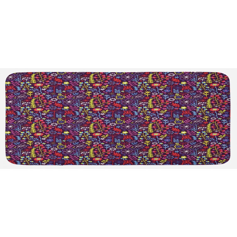 Wrought Studio Maryanne Print Absorbent Soft Non-Slip Kitchen Mat & Reviews