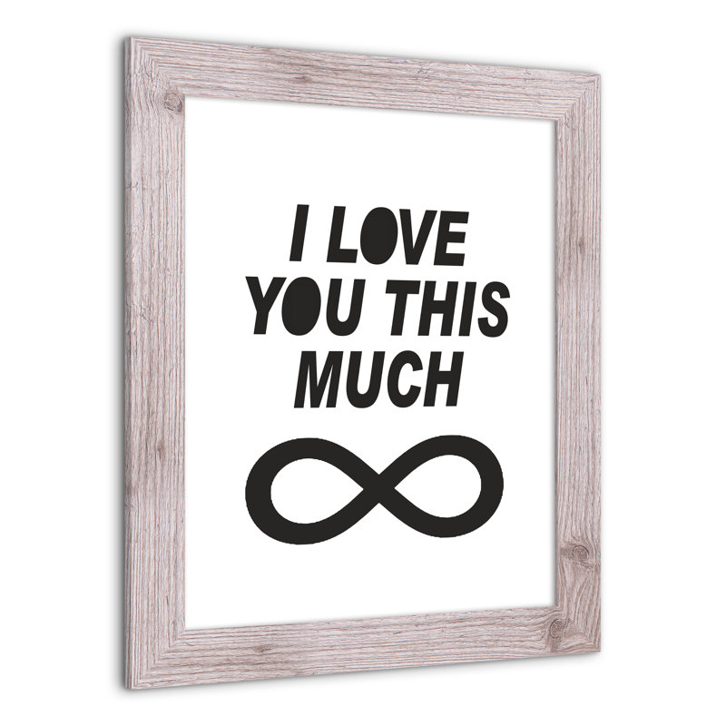 «Love this beaucoup mains», art encadré, H 20 po x l 16 po x P 0,75 po, Cadre blanc