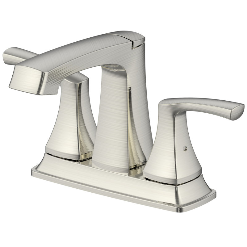 Cardania 2-handle Bathroom Faucet with Drain Assembly, Brushed Nickel