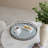 18” Silver Round Mirrored Tray, Silver Circle Mirror Tray for Tabletop, Vanity, or Entryway Decor