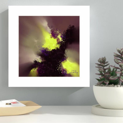 Euphoria - Purple Violet Plum Yellow Olavi Art Print