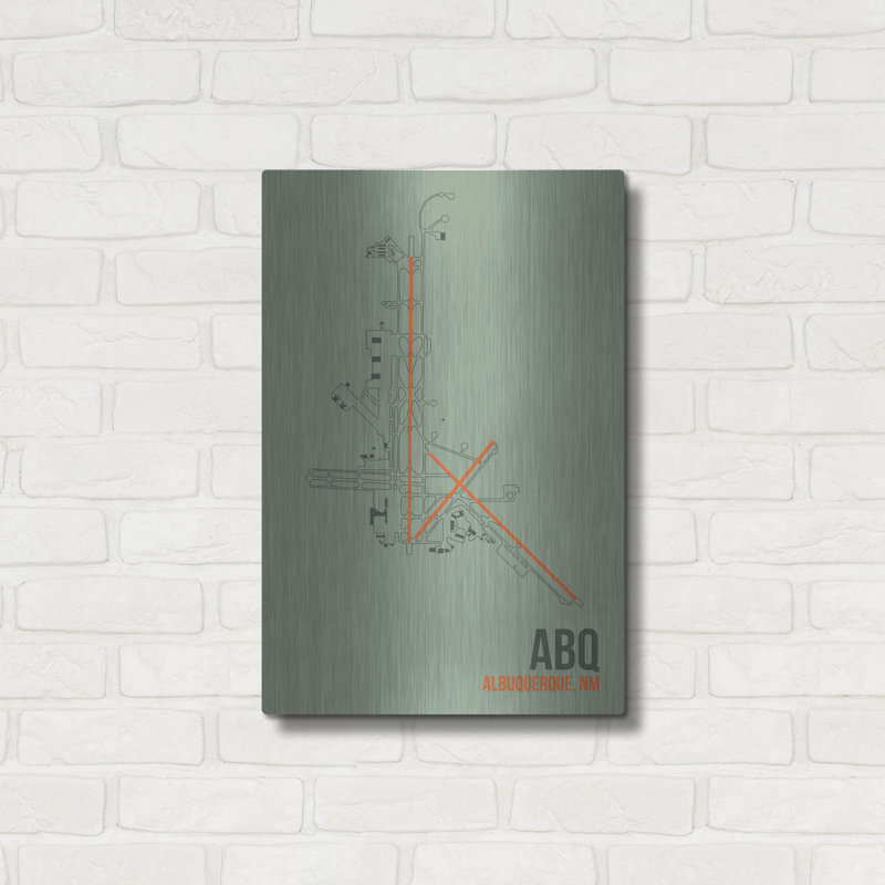 "ABQ" par O8 à gauche, H 24 po x l 16 po