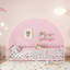 Lit plateforme simple Kolia pour enfants avec clôture et porte-1384500497