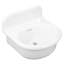 Lavabo de salle de bain mural rond en argile réfractaire 20 pouces Nantucket Sinks-131483475