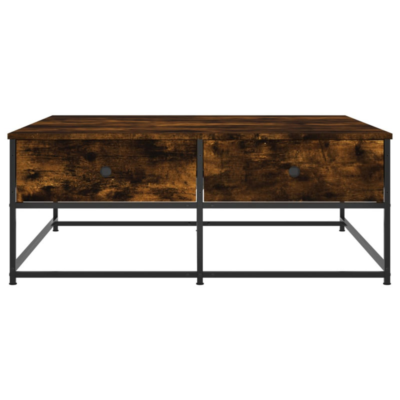 Gakona Frame Coffee Table with Storage, Smoked Oak