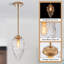 Luminaire suspendu unique en verre 1 lumière