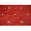 Tapis orange orange en laine de style Gabbeh rouge 8 x 10