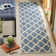 Tapis Linden 122 en bleu / crème