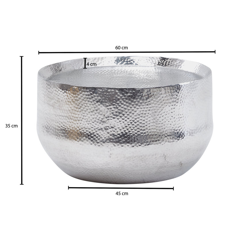 Swanhilda Solid Coffee Table, Silver