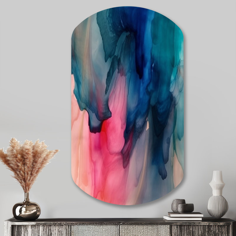 Cordaris - Art mural asymétrique en métal abstrait en forme de cylindre, H 43 po x l 23 po