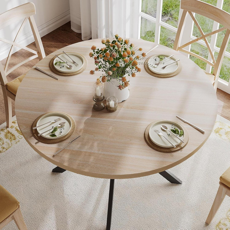 Table de salle à manger ronde pour 4 personnes